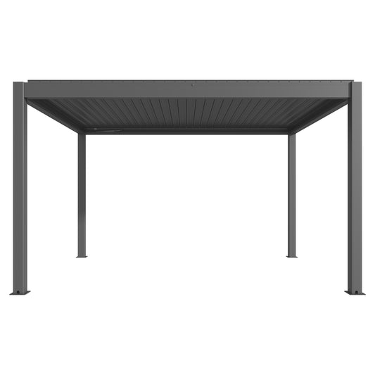 Bioklimatische Pergola MotionFlex 400 mit weißer LED-Beleuchtung