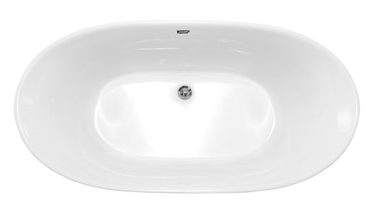 Oval 160 freistehende Badewanne