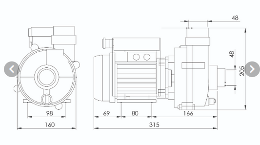 Zirkulationspumpe 50Hz 187,5W