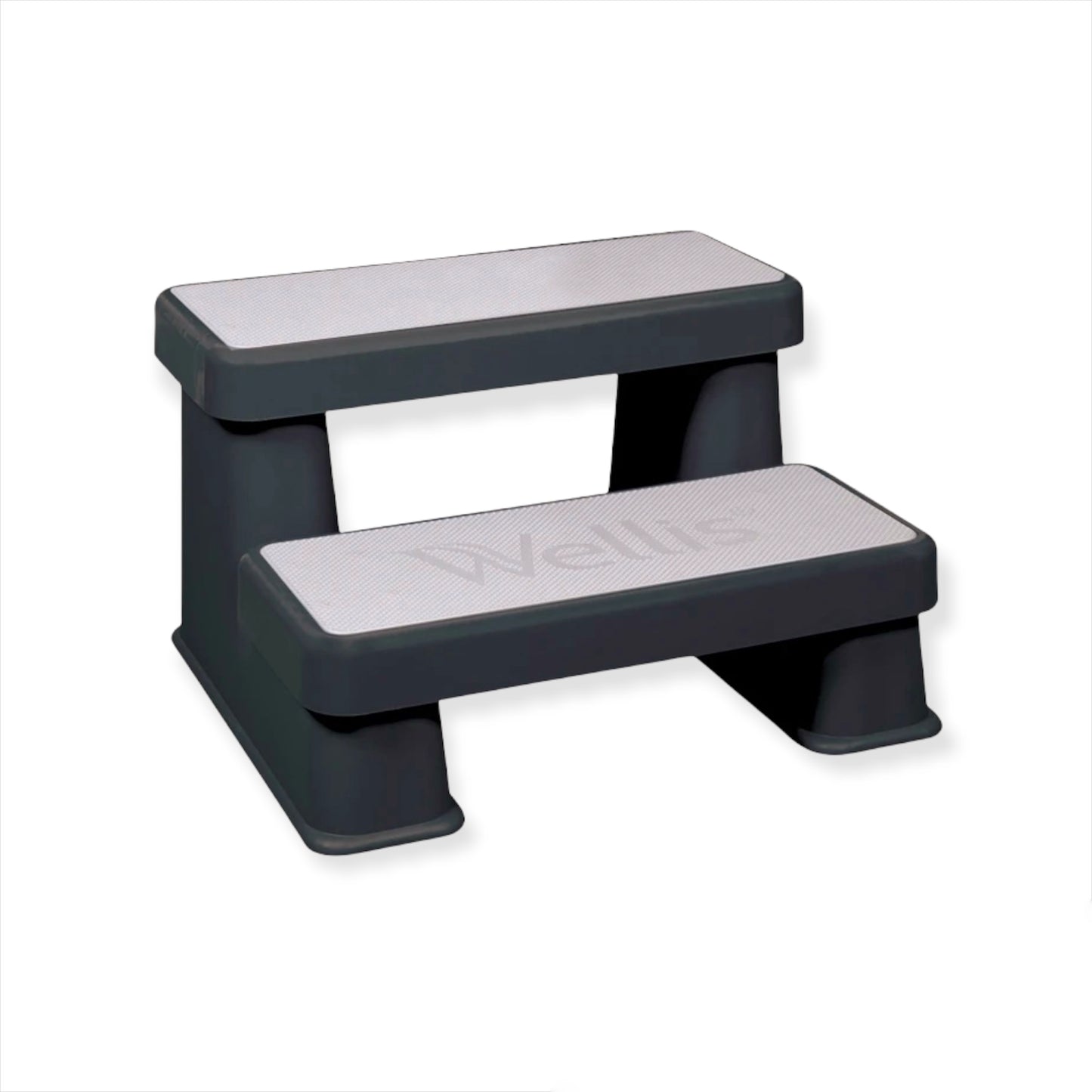 Whirlpooltreppe mit Wellis Logo