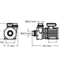 Whirlpool Pumpe 3/0.6HP 2 stufig